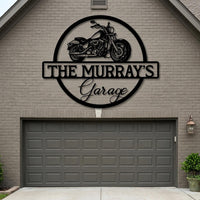 Custom Motorcycle Garage Sign