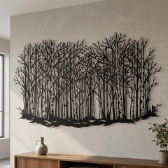 Birch Forest Metal Wall Decor