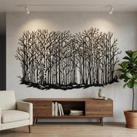 Birch Forest Metal Wall Decor