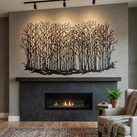 Birch Forest Metal Wall Decor