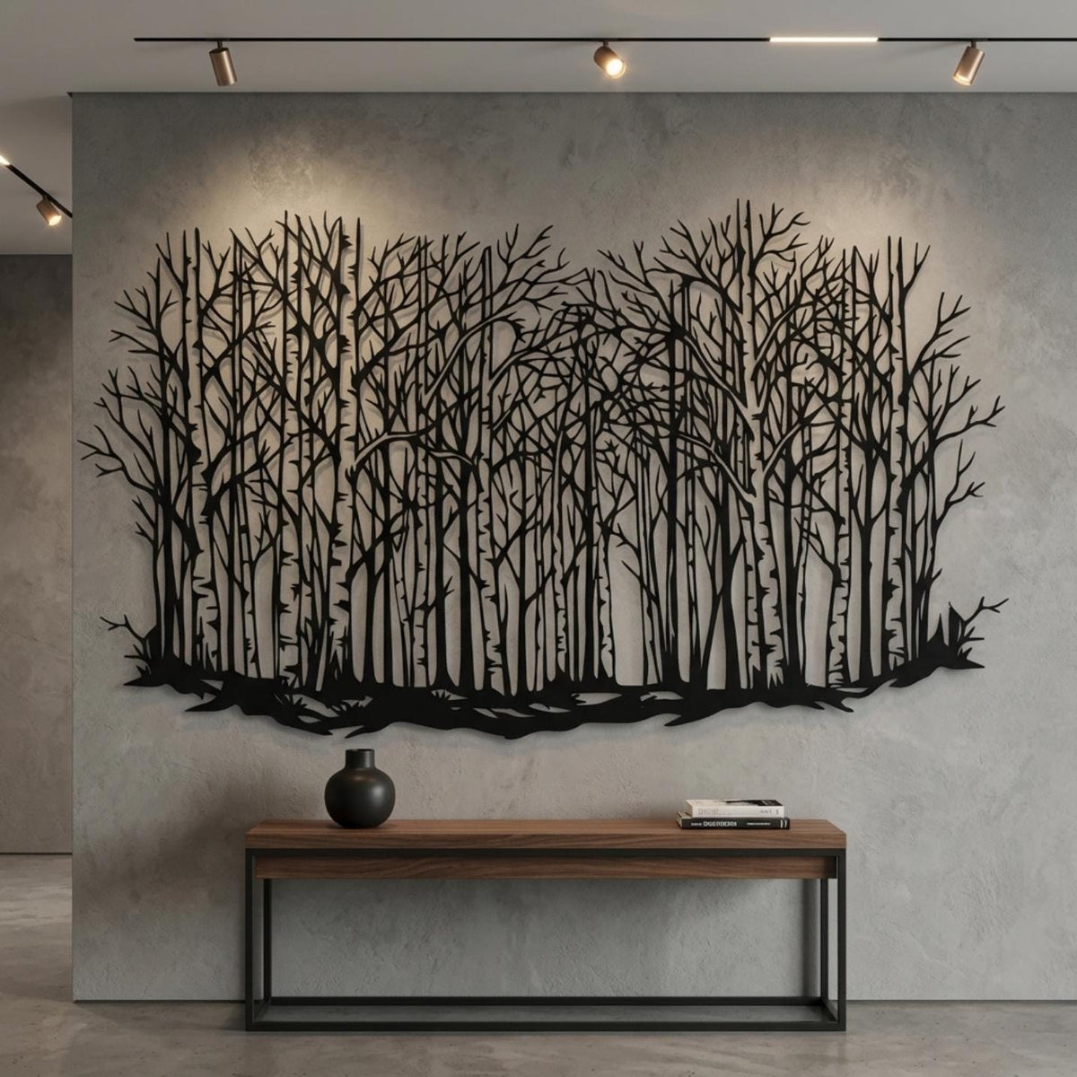 Birch Forest Metal Wall Decor
