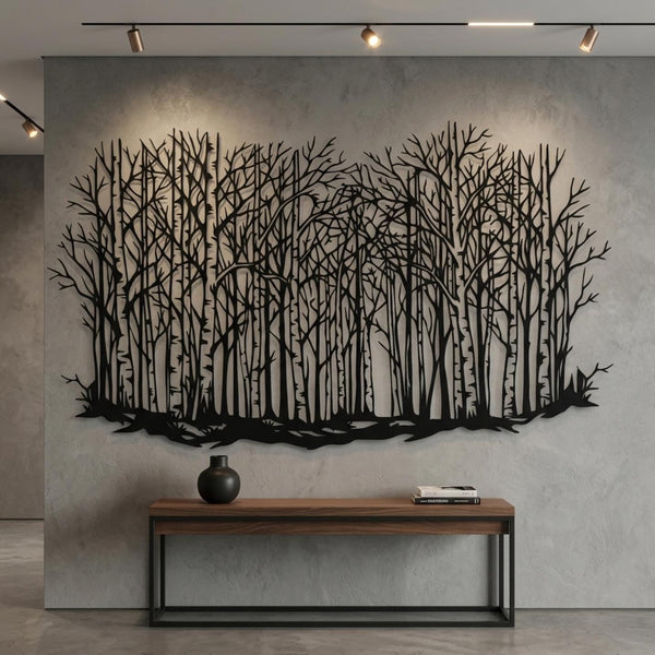 Birch Forest Metal Wall Decor