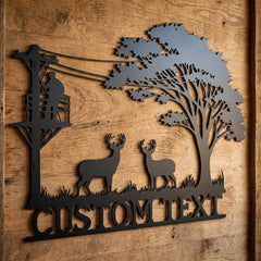 Custom Lineman Name Sign