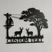 Custom Lineman Name Sign