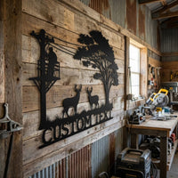 Custom Lineman Name Sign