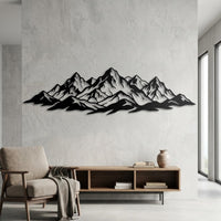 Mountain Range Metal Wall Decor