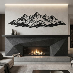 Mountain Range Metal Wall Decor