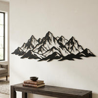 Mountain Range Metal Wall Decor