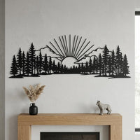 Lake Sunset Dock Canoe Decor