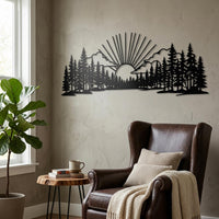 Lake Sunset Dock Canoe Decor