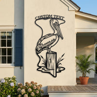 Custom Pelican Metal Sign