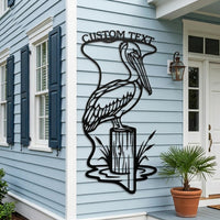 Custom Pelican Metal Sign