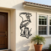 Custom Pelican Metal Sign