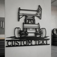 Custom Sprint Car Metal Wall Decor Sign