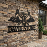 Custom Miner Metal Sign