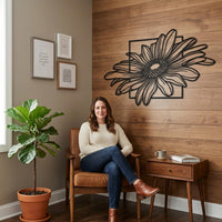 Large Daisy Metal Wall Decor