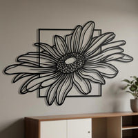 Large Daisy Metal Wall Decor