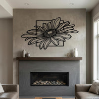 Large Daisy Metal Wall Decor