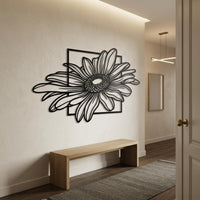 Large Daisy Metal Wall Decor