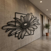Large Daisy Metal Wall Decor