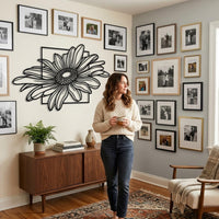 Large Daisy Metal Wall Decor