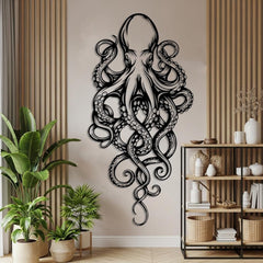Octopus Metal Wall Art