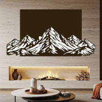 Colourful Mountain Metal Wall Art