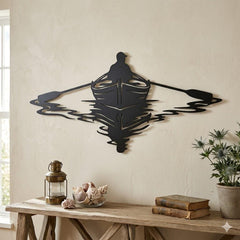 Lake Fishing Metal Wall Decor