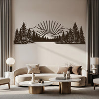 Mountain Landscape Metal Wall Decor