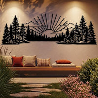 Mountain Landscape Metal Wall Decor