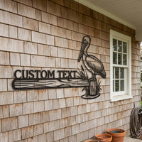Custom Pelican Metal Sign