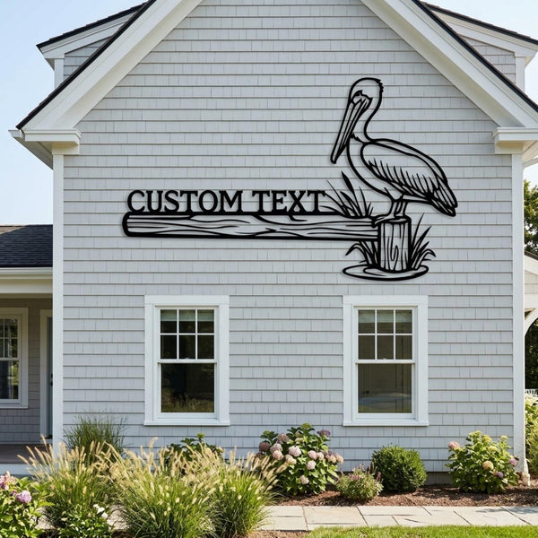 Custom Pelican Metal Sign