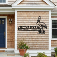 Custom Pelican Metal Sign