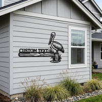 Custom Pelican Metal Sign
