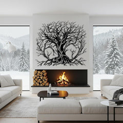 Abstract Tree Of Life Metal Wall Art