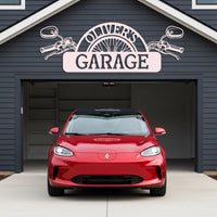 Custom Motorcycle Garage Metal Sign