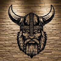 Viking Warrior Metal Wall Art