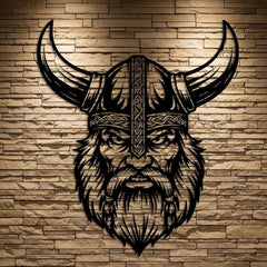 Viking Warrior Metal Wall Art