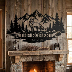 Fox Outdoor Metal Wall Art