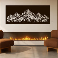 Minimalist Mountain Metal Wall Decor