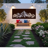 Minimalist Mountain Metal Wall Decor