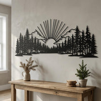 Lake Sunset Dock Canoe Decor