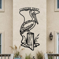 Custom Pelican Metal Sign