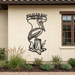 Custom Pelican Metal Sign