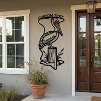 Custom Pelican Metal Sign