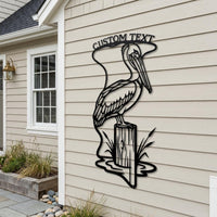 Custom Pelican Metal Sign