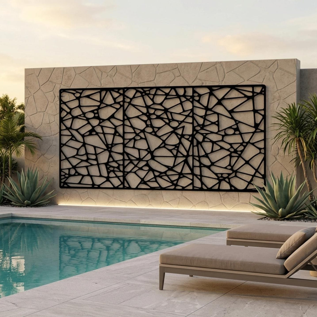 Large Abstract Metal Wall Decor