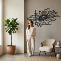 Large Daisy Metal Wall Decor
