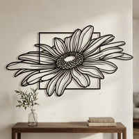 Large Daisy Metal Wall Decor
