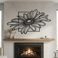 Large Daisy Metal Wall Decor